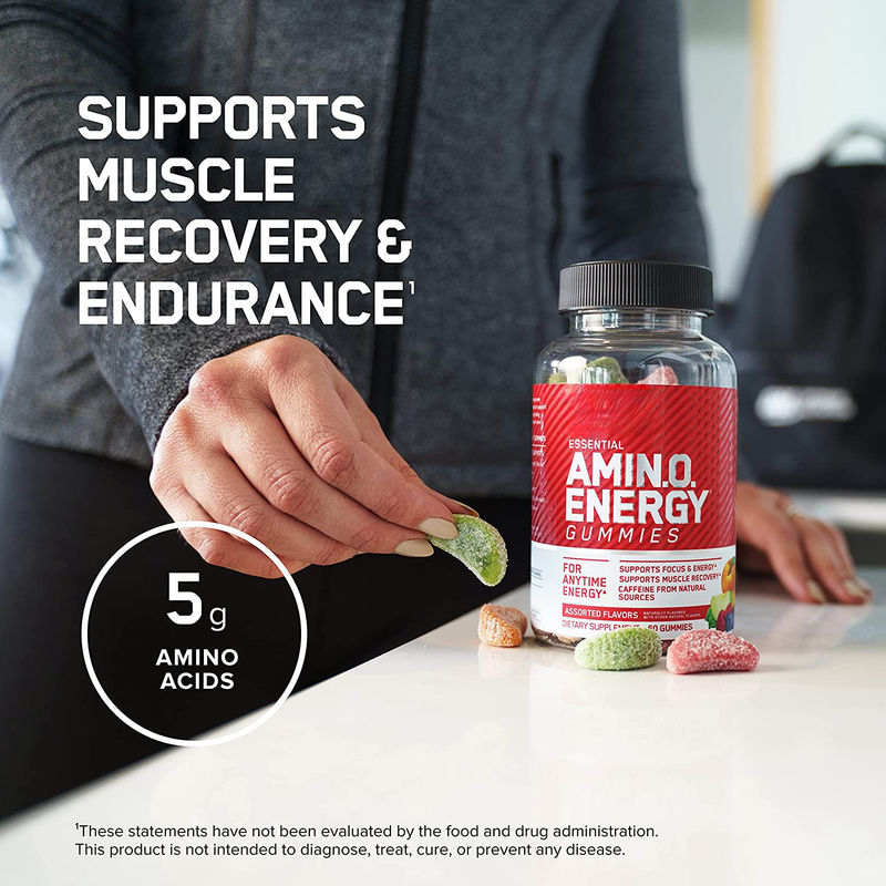 Oem Private Label Vegan Supplements Amino Energy Gummies To Support Focus Muscle Recovery