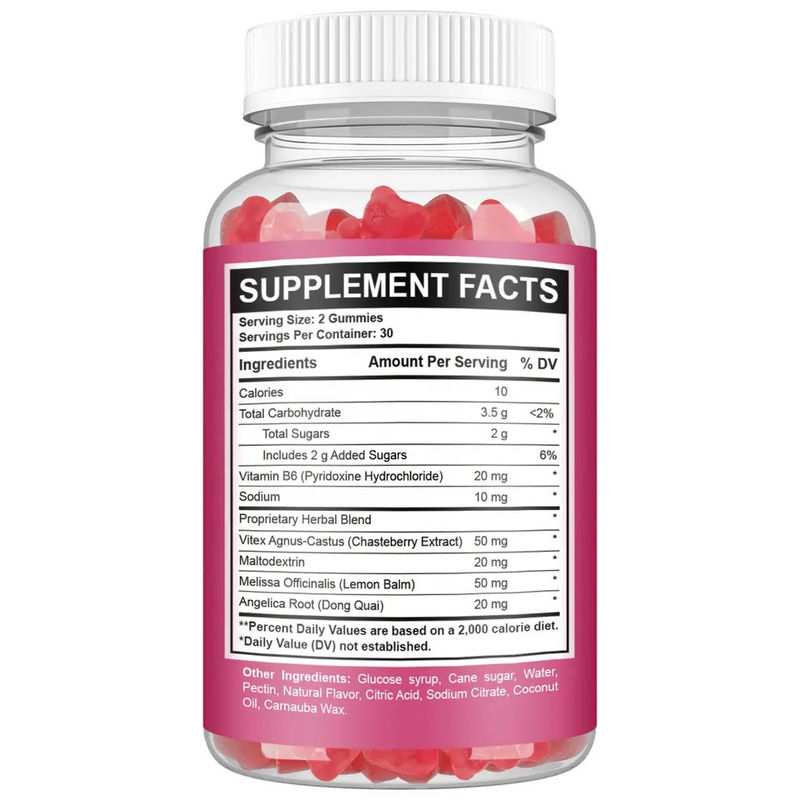 Sugar Free Gummies Period Relief Hormone Balance Pms Gummies For Relief Women's Menstrual Pain Pms Support Gummies
