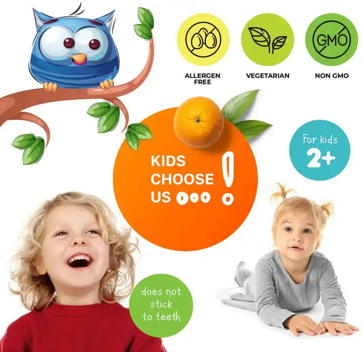 Oem Gummy Candy Multivitamin Gummies For Kids Support Immune Digestive Health Kids Multivitamin Gummy