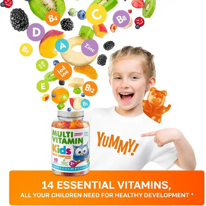 Oem Gummy Candy Multivitamin Gummies For Kids Support Immune Digestive Health Kids Multivitamin Gummy
