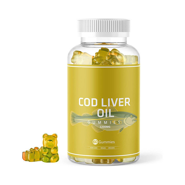 Organic Cod Liver Oil Gummy Fish Oil Gummies Rich In Omega-3, Epa Dha, Vitamins