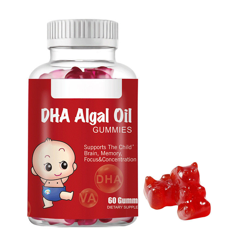 Oem Private Label Dha Algae Oil Gummies To Improve Brain Development And Retina Development