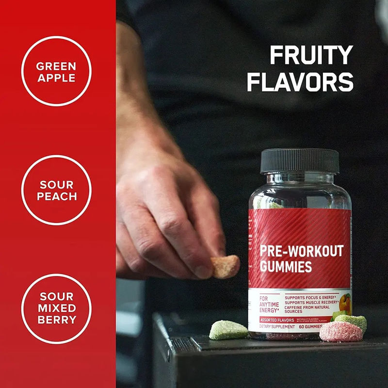 Oem Supports Energy Muscle Recovery Amino Energy Gummies Supplement For Anytime Energy
