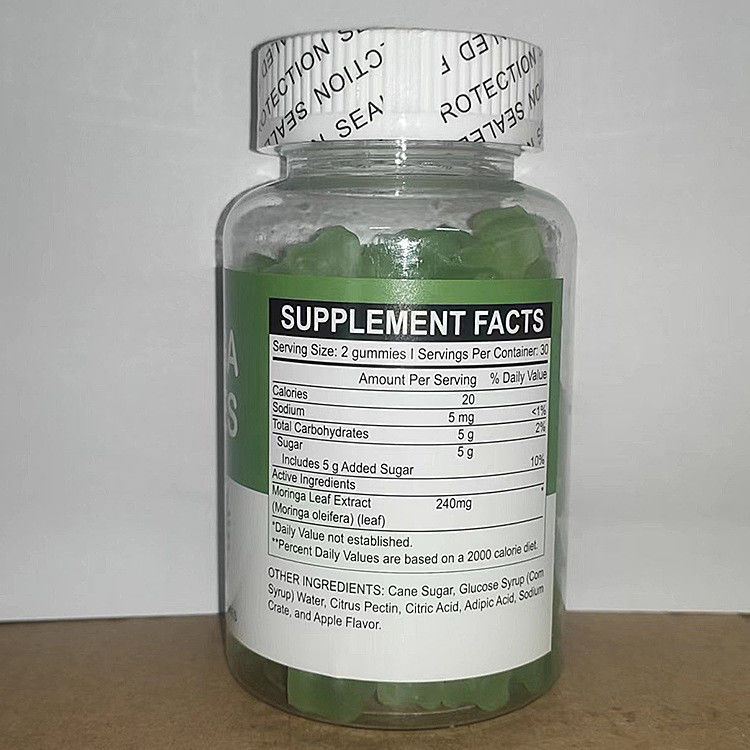 Oem Vegan Supplement Gummy Moringa Gummies For Antioxidant Energy And Immune Support