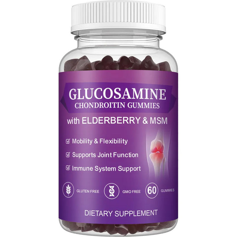 Oem Private Label Msm Elder Supplement Glucosamine Chondroitin Gummies With Joint Support And Antioxidant Immune