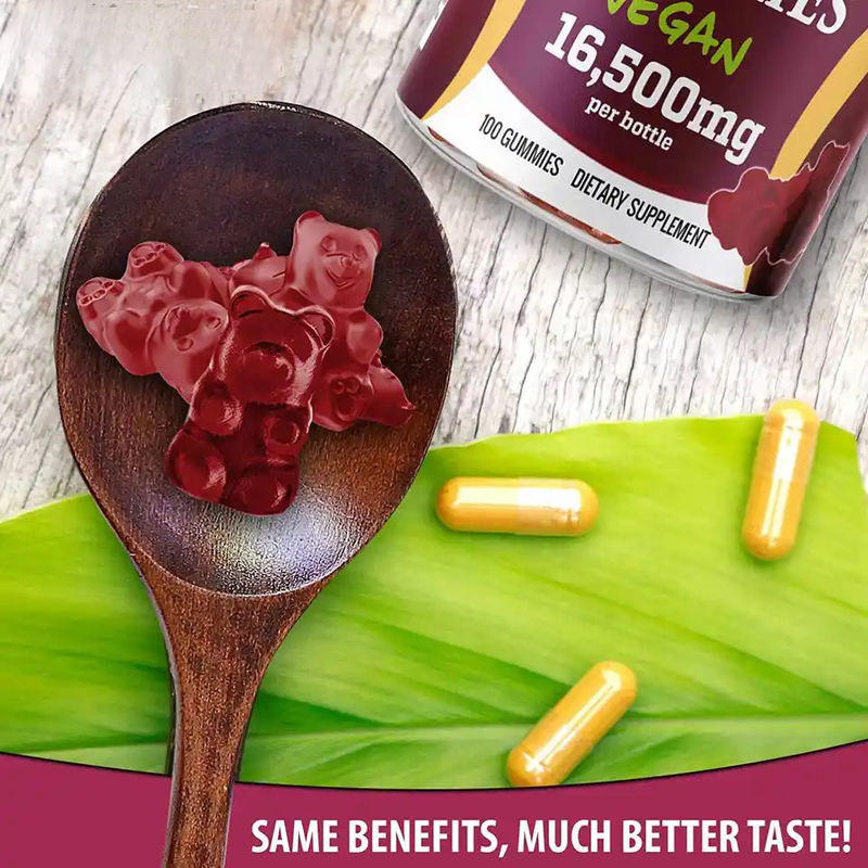 Oem Private Label Sugar Free Organic Beet Root Gummies For Heart Health Energy Boost Blood Pressure Support