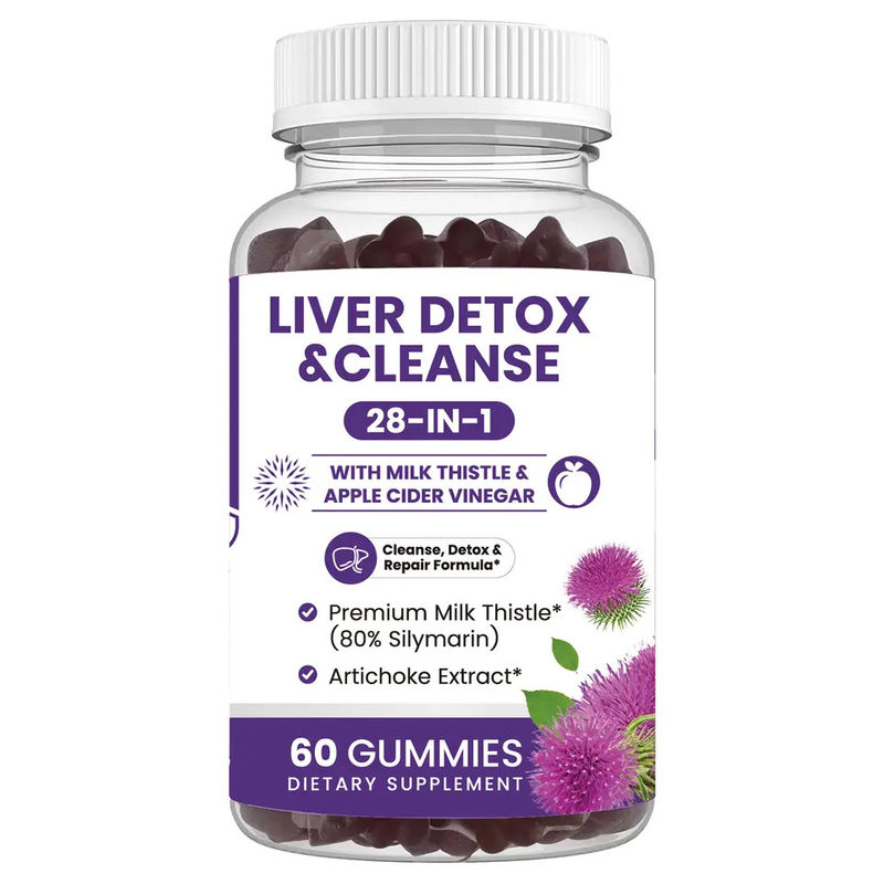 Oem Private Label Milk Thistle Extracts Vegan Detox Liver Detox Gummy Candy Milk Thistle Gummie