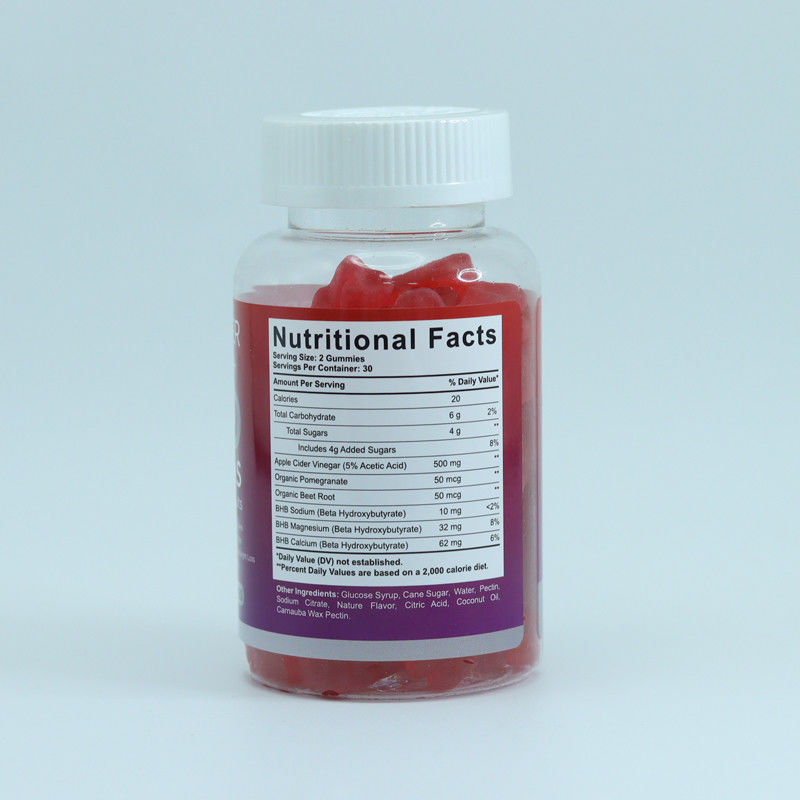 Oem Private Label Supplements 60 Counts Apple Cider Vinegar Acv Keto Bhb Gummies Jelly Candy Gummy
