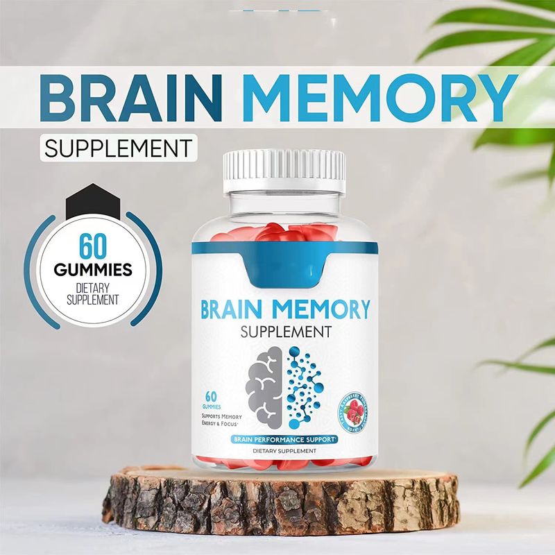 Oem Private Label Vegan Gummy Candy Focus Enhance Memory Nootropics Brain Booster Supplement Nootropic Gummies
