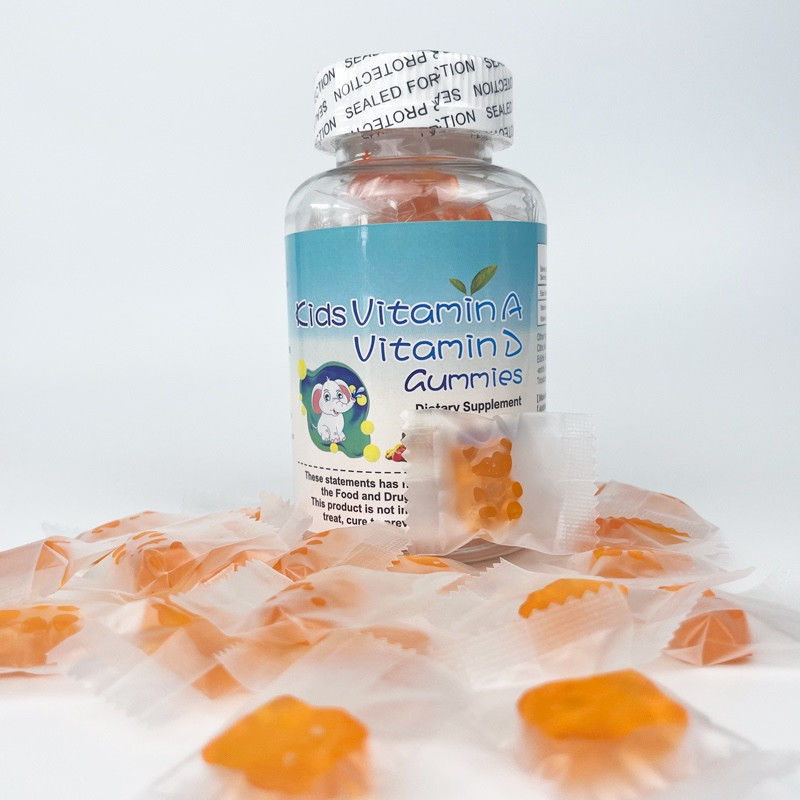 Private Label Oem Sugar-free Children Healthy Supplement Vitamin A And Vitamin D3 Gummies For Kids