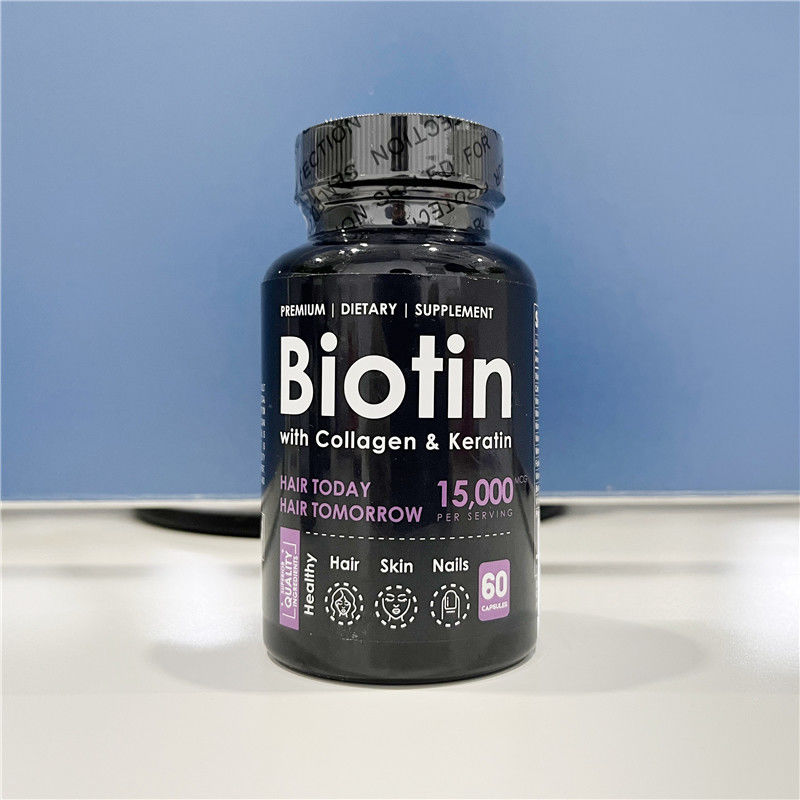 Oem Private Label Hot Selling Hair Skin And Nails Supplements Collagen And Keratin Biotin Softgel Capsule