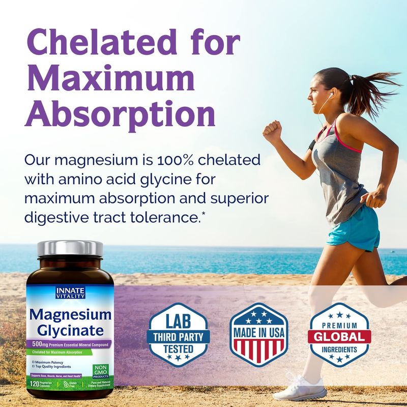 Oem Magnesium Glycinate Capsules Support Stress Relief, Sleep, Heart Health, Nerves, Muscles And Bone Support