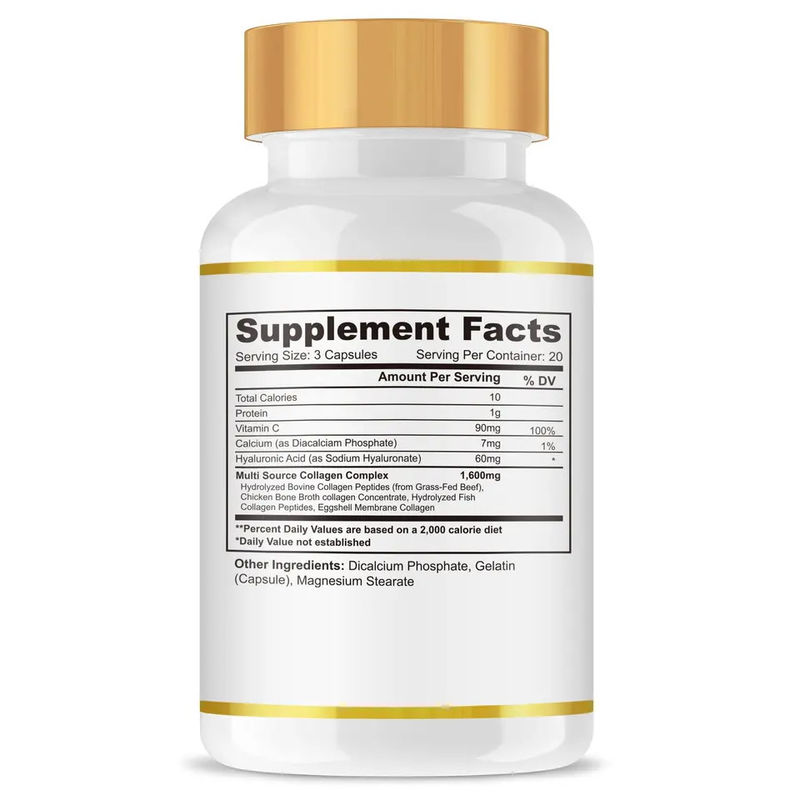 Oem Multi Hydrolyzed Collagen Capsules For Anti-aging And Skin Beauty Collagen Powder Softgel Capsules Supplements