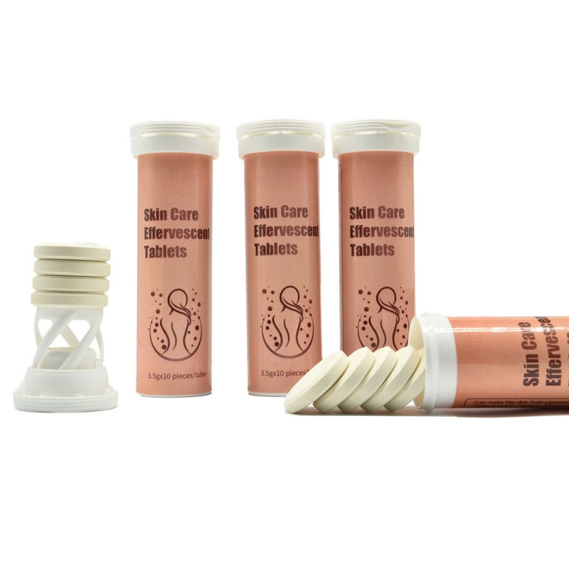 Oem Private Label Customized Formula Vitamin C Collagen Bath Bombs Moisturized Skin Whitening Effervescent Tablets
