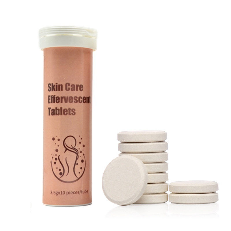 Oem Private Label Customized Formula Vitamin C Collagen Bath Bombs Moisturized Skin Whitening Effervescent Tablets