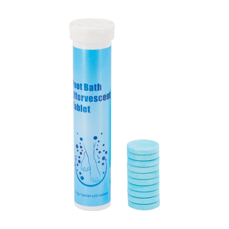 Oem Private Label Customized Formula Mint Extract Foot Care Effervescent Tablets To Remove Foot Odor And Beriberi