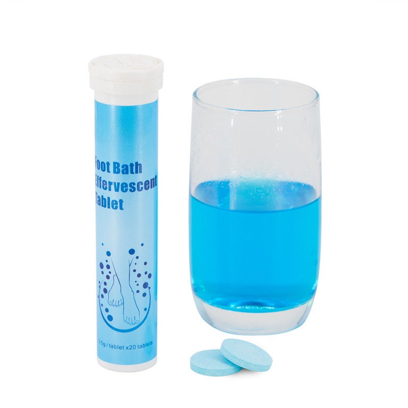 Oem Private Label Customized Formula Mint Extract Foot Care Effervescent Tablets To Remove Foot Odor And Beriberi