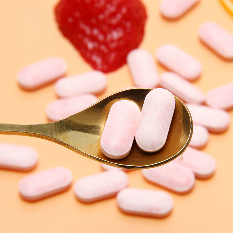 Oem Private Label Skin Whitening Immunity Supplements Custom Vitamin C 100mg 500mg Chewable Tablets